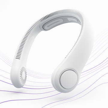 Portable Neck Fan — 5000mAh, Hands-Free Cooling with 5-Speed Airflow